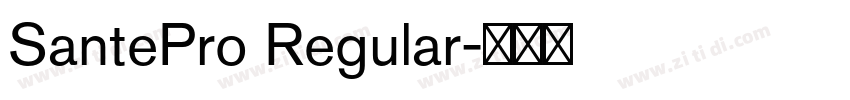 SantePro Regular字体转换